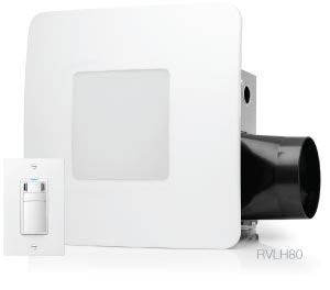 Bath fan with Lighting and Humidity Sensing